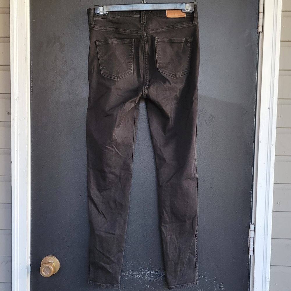 Madewell $129 Black 10" Highrise Skinny Jeans 27 - Picture 9 of 12